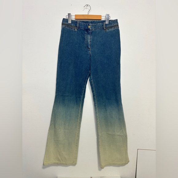 SPANNER Denim - Y2K SPANNER Blue to Cream Ombre Flare Jeans